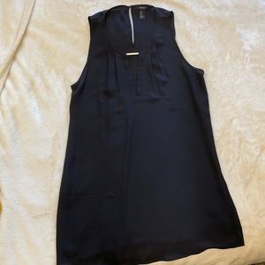 NWOT black mini dress semi-sheer